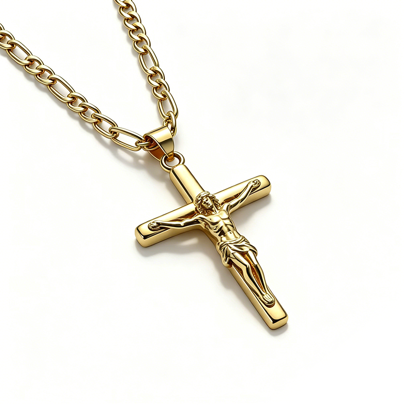 Crucifix Pendant Necklace for Men & Women