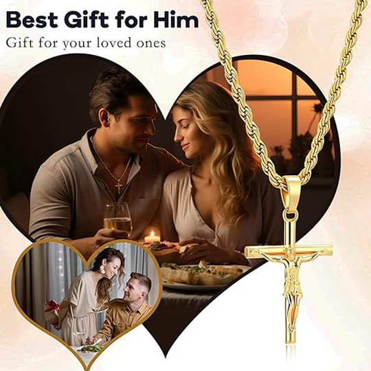 Crucifix Pendant Necklace for Men & Women