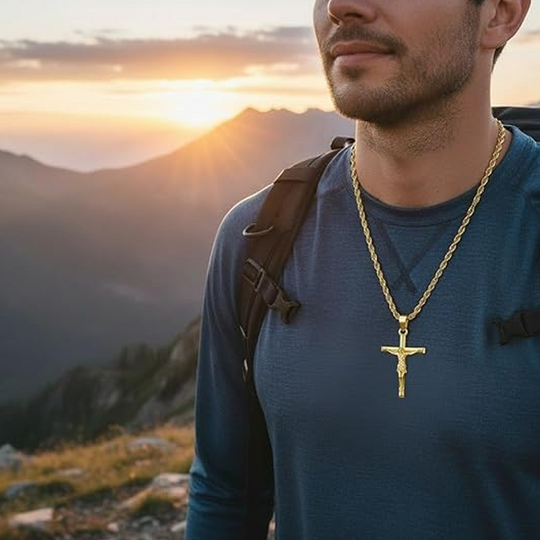 Crucifix Pendant Necklace for Men & Women