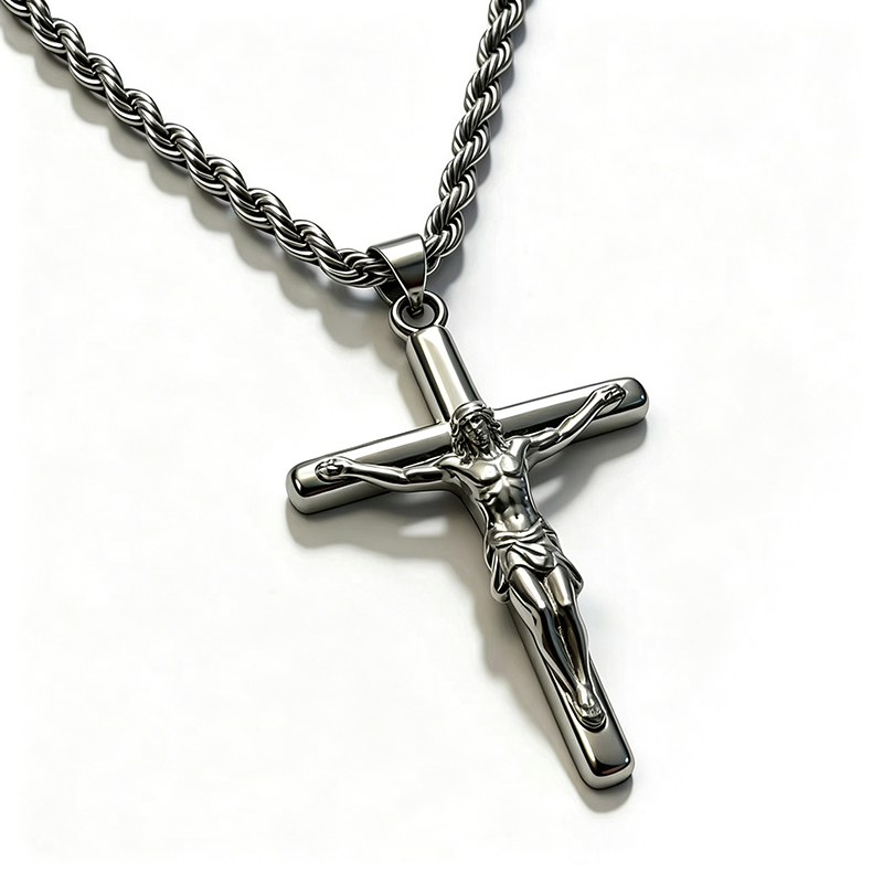 Crucifix Pendant Necklace for Men & Women