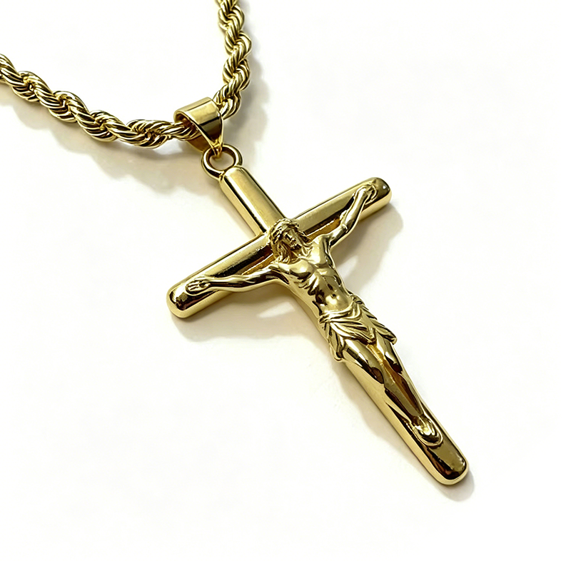 Crucifix Pendant Necklace for Men & Women