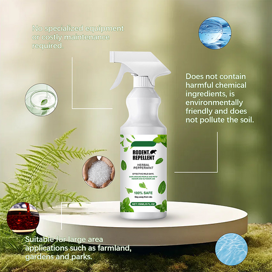 Natural Peppermint Oil Rodent Repellent Spray