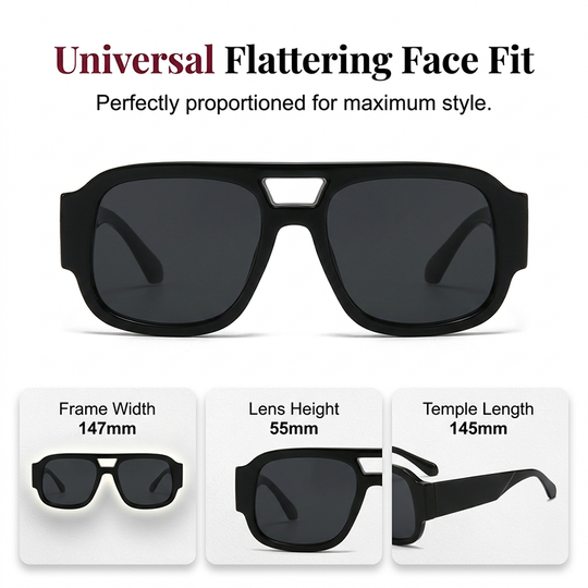 Stylish Aviator Sunglasses with UV Protection