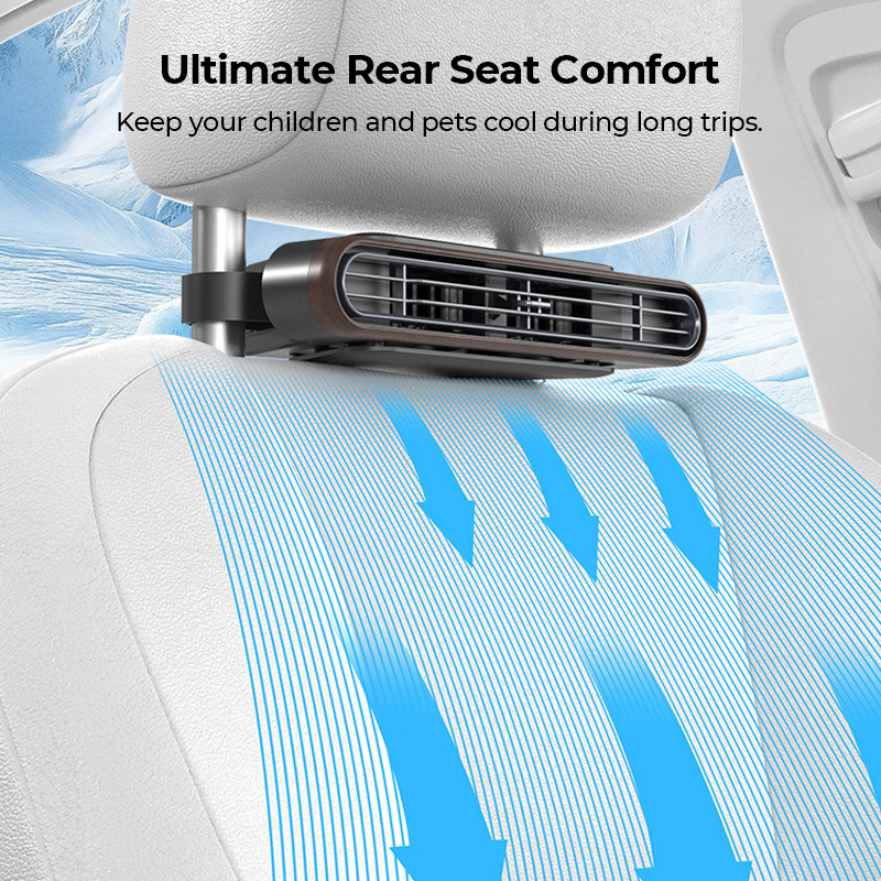 Rechargeable Cooling Car Seat Fan