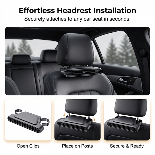 Rechargeable Cooling Car Seat Fan
