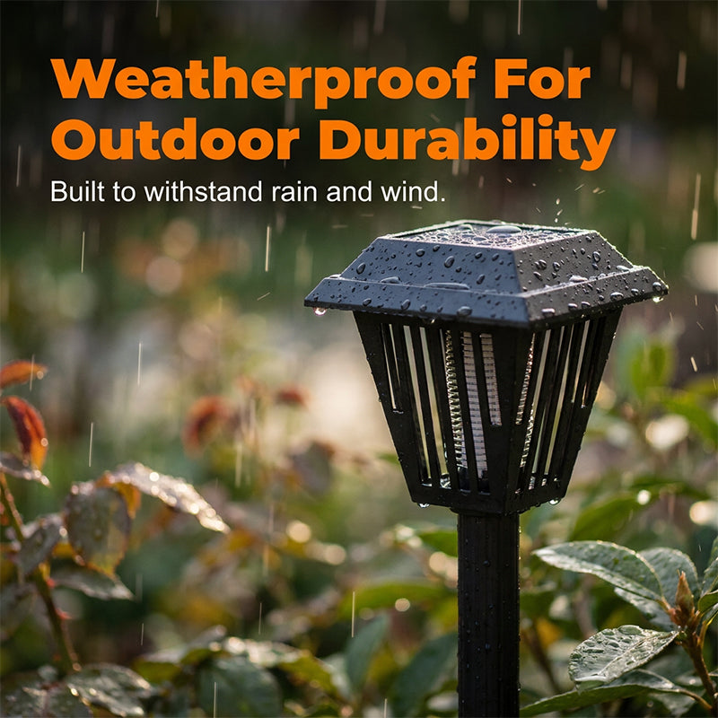 💡✨Outdoor Solar Powered Mosquito Killer Lamp-Stake or Stand Use. Protect Your Yard Day & Night! 🔋