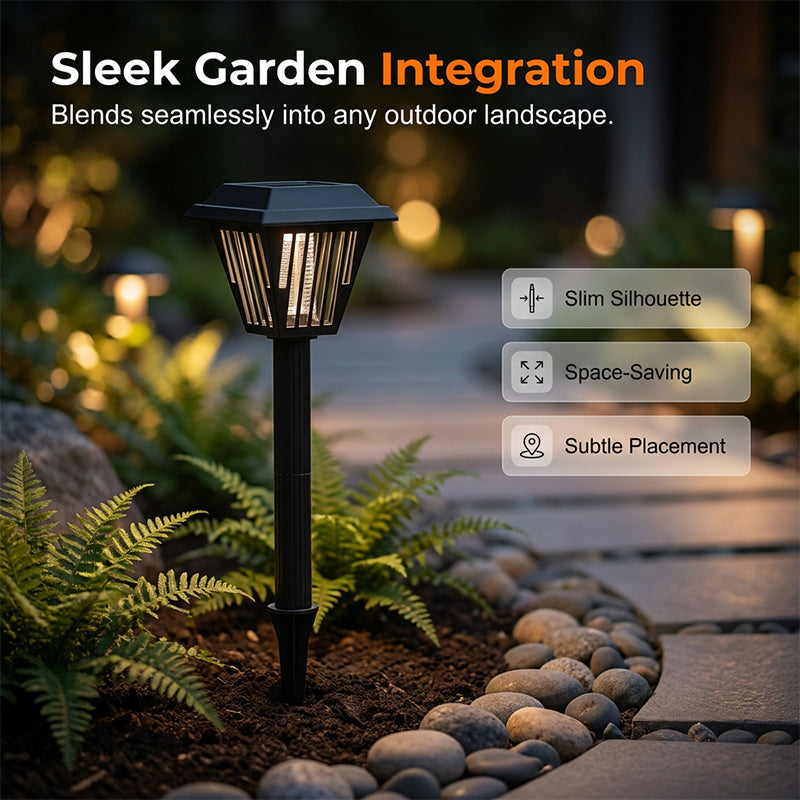 💡✨Outdoor Solar Powered Mosquito Killer Lamp-Stake or Stand Use. Protect Your Yard Day & Night! 🔋