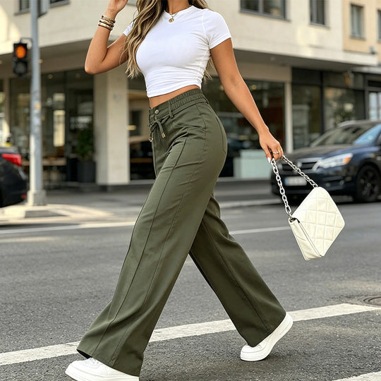 ⏳Limited-time 50% off⏰Women’s High-Waisted Straight Leg Trousers👖