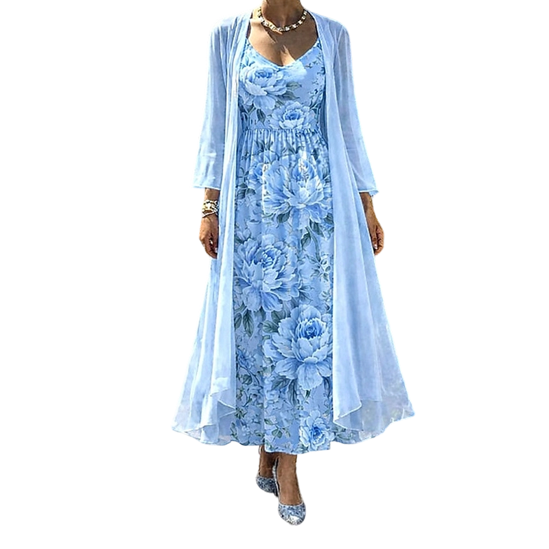 🌸New Arrivals & Best Sellers-Women's Elegant Two-Piece Floral Dress Set🌸