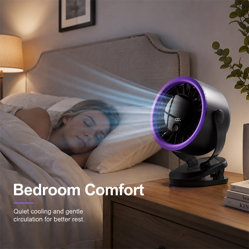 Portable USB Fan with Digital Display