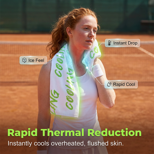 Pack of 10 Disposable Cooling Body Wipes