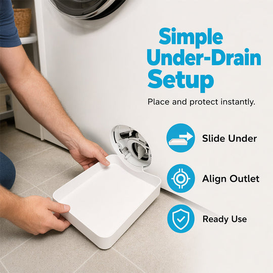 🌟LAST DAY SALE: ONLY ￡9.99!!🎁✨Universal Front-Load Washing Machine Drain Pan