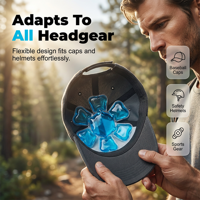 🔥LIMITED TIME 50% OFF!🔥50K+ SOLD!   Reusable Cooling Ice Pack for Hat – Activates with water – Keeps you cool for hours – perfect for outdoor sports, gardening or travel ☀️✨🧢