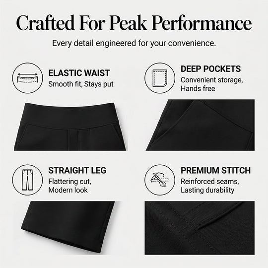 ⏳Time-Limited Special⏰Women's High-Waisted Stretch Cropped Pants