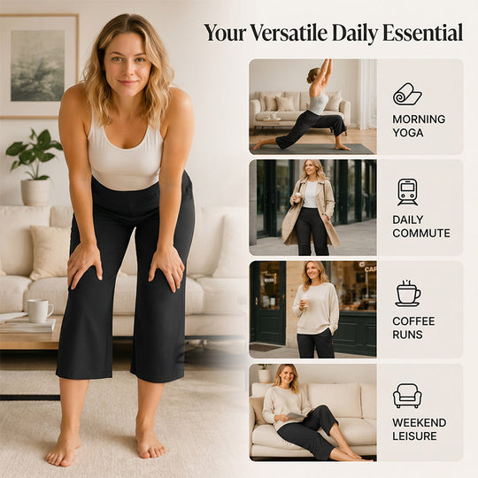 ⏳Time-Limited Special⏰Women's High-Waisted Stretch Cropped Pants