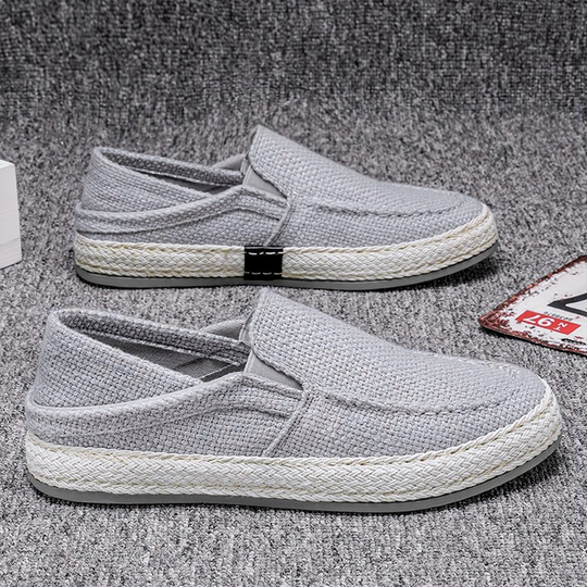 👟Men's Casual Linen Shoes Lightweight Summer Slip-on Lazy Loafers