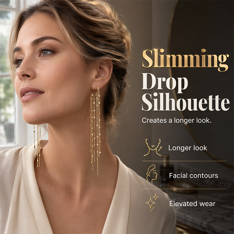 ✨ 2026 Sale — Over 42,000 Sold!🔥 Face-Framing Tassel Earrings