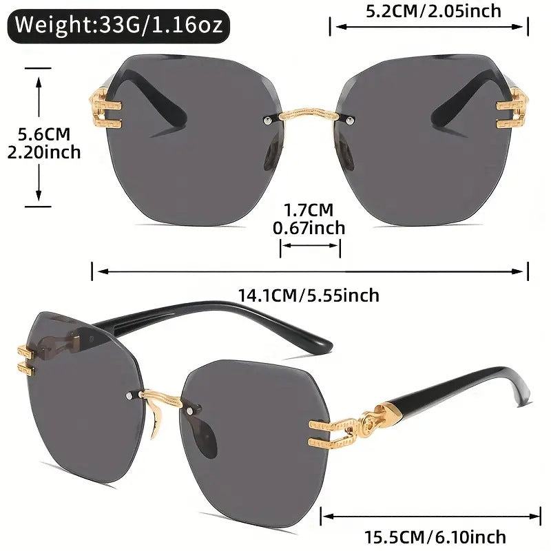 🎁2026 New Arrivals 49% OFF💥Statement Rimless Sunglasses
