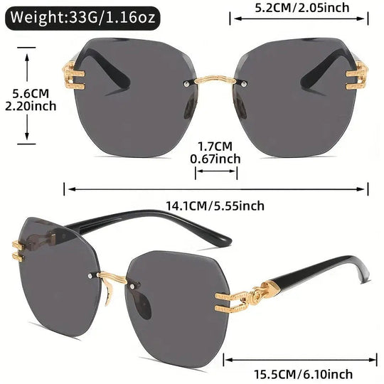 🎁2026 New Arrivals 49% OFF💥Statement Rimless Sunglasses