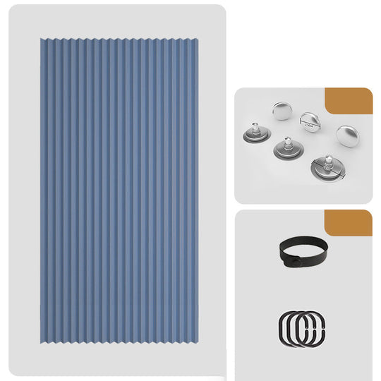 ⏰🔥LIMITED TIME 50% OFF! ⭐No-Drill Magnetic Accordion Door Curtain