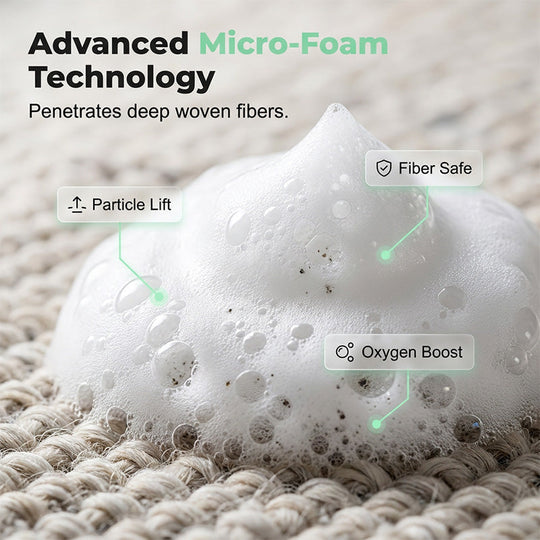 Waterless Carpet Foam Stain Remover with Towel
