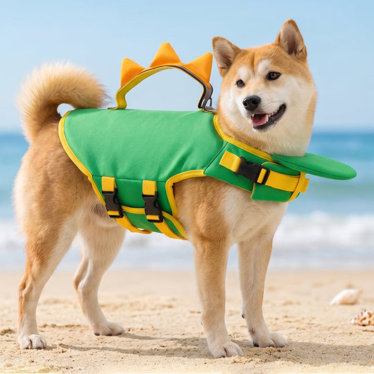 Adjustable Dog Pool Safety Vest with Breathable Mesh Lining