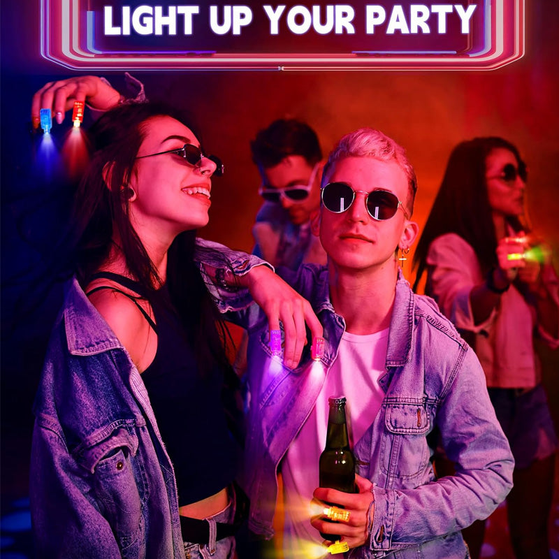 🎃 Save 50%! 👻 Mini LED Finger Lights – Colorful glow, elastic band & party-ready ✨