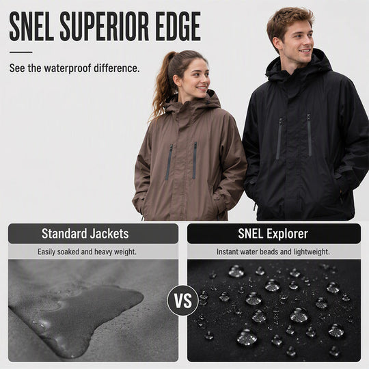 📢📢2026 HOT SALE!!🔥Windproof Hooded Cargo Jacket Waterproof Outdoor Streetwear Coat