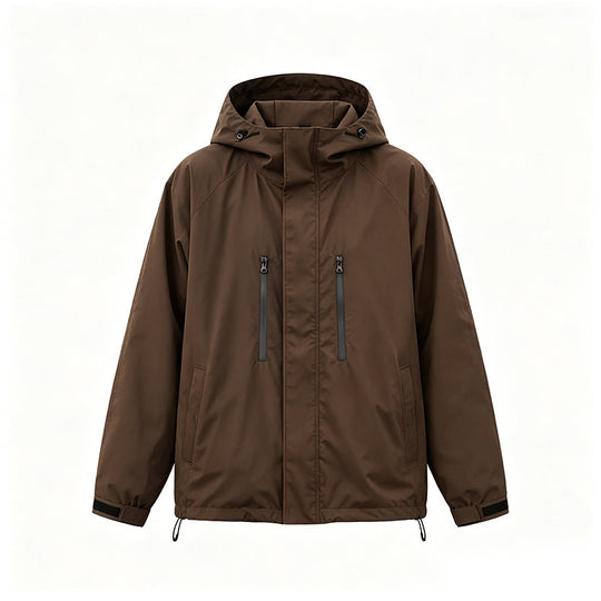 📢📢2026 HOT SALE!!🔥Windproof Hooded Cargo Jacket Waterproof Outdoor Streetwear Coat