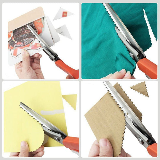 🥳2026 TOP PICK🥳 Pinking Shears Scissors – Stainless Steel, Ergonomic Cushioned Handles – Perfect for Sewing, Quilting & Scrapbooking! 🧵💨1