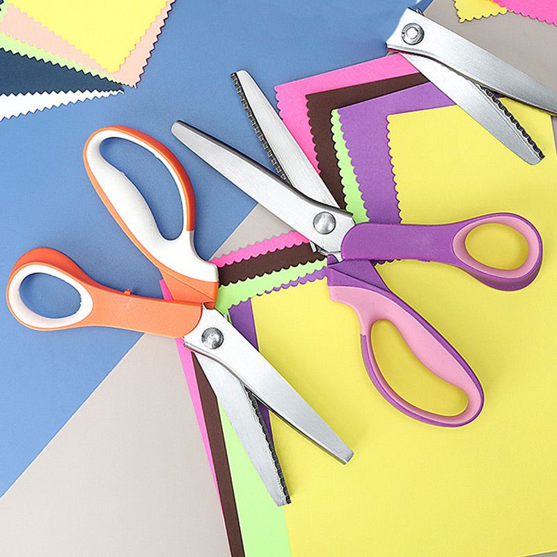 🥳2026 TOP PICK🥳 Pinking Shears Scissors – Stainless Steel, Ergonomic Cushioned Handles – Perfect for Sewing, Quilting & Scrapbooking! 🧵💨1