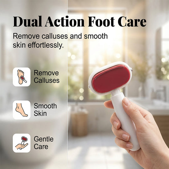 🏆 Double-Sided Foot Scraper – Easily Removes Calluses and Dead Skin ✨🦶