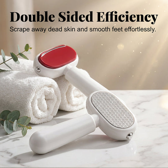 🏆 Double-Sided Foot Scraper – Easily Removes Calluses and Dead Skin ✨🦶