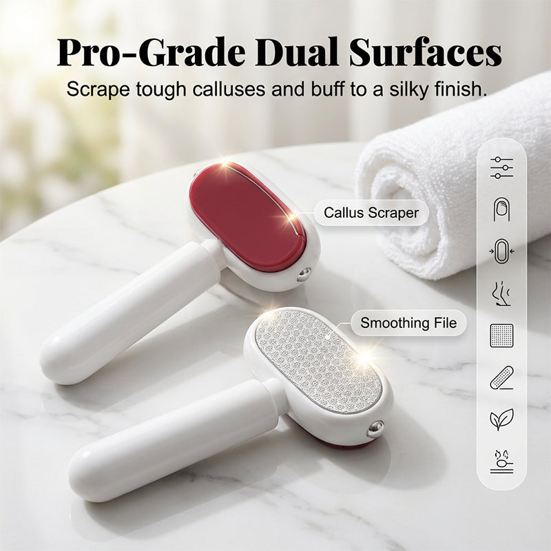 🏆 Double-Sided Foot Scraper – Easily Removes Calluses and Dead Skin ✨🦶