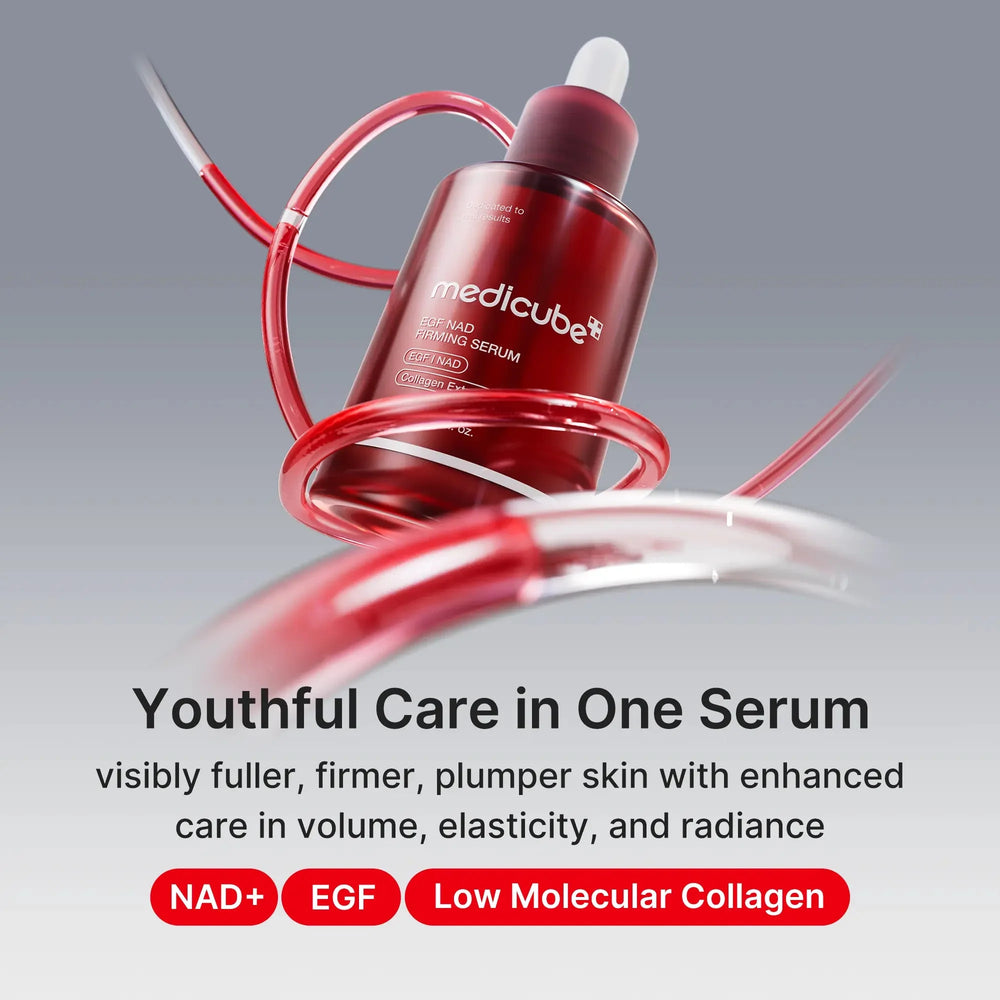 NAD+ EGF Firming Serum | NAD+, EGF, Collagen Extract, Anti-aging, Plumping, Radiance Boosting Serum | Cares for Look of Fine Lines, Skin Elasticity & Firmness For Youthful-looking Skin (30ml / 1.01 fl. oz.) | Korean Skincare, K-Beauty