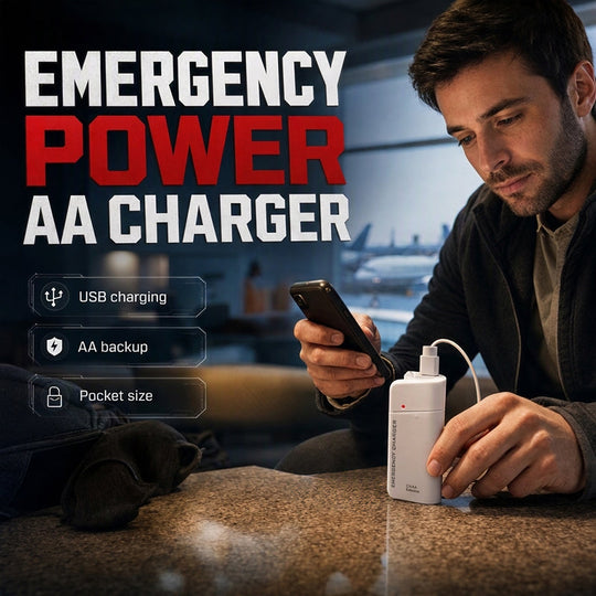 🔋 50% OFF! ⚡ AA Battery Phone Charger – No outlet needed, compact & travel-ready ✨
