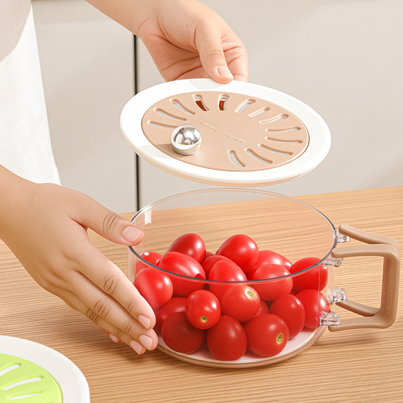 Multi-Functional Kitchen Drain Basket with Lid