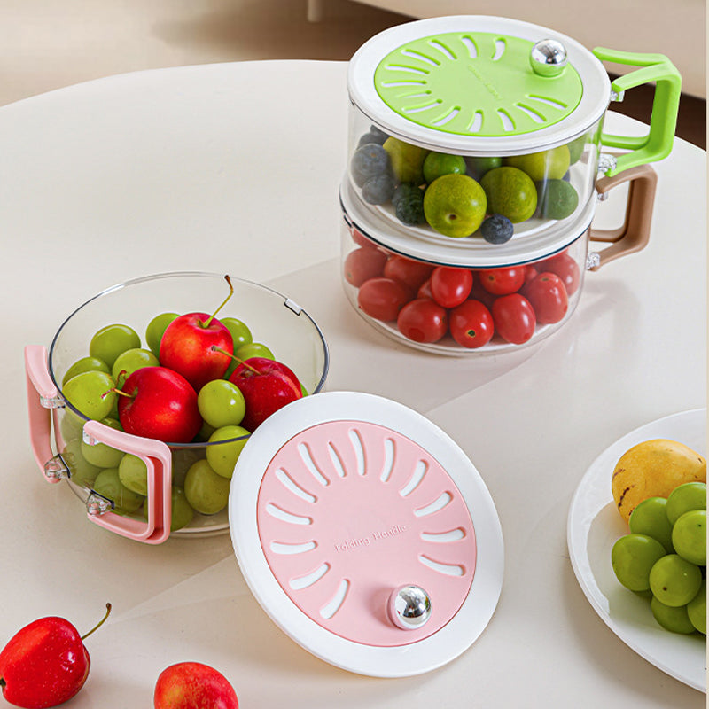 Multi-Functional Kitchen Drain Basket with Lid