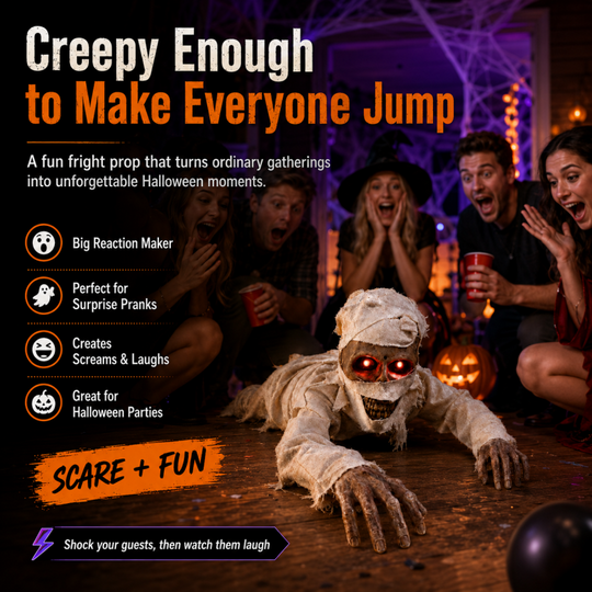 Electric Crawling Mummy Halloween Prop