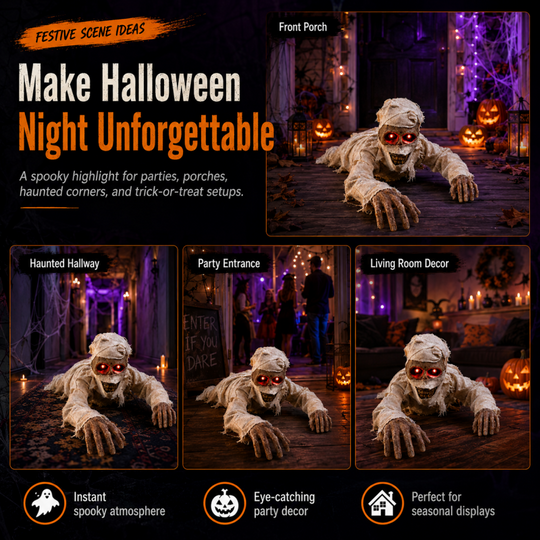 Electric Crawling Mummy Halloween Prop