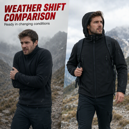 💥 Built for Wind & Rain | Men's Waterproof Insulated Outdoor Jacket
