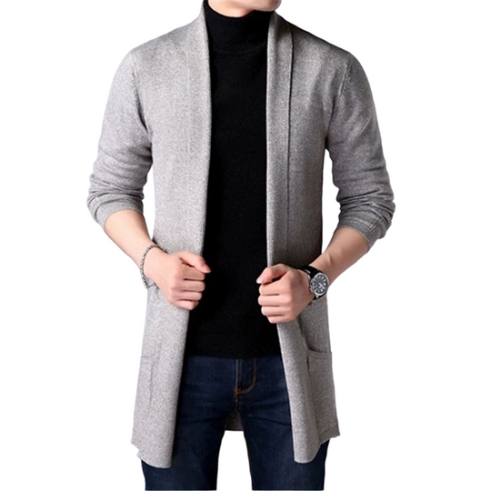 Men's Casual Slim Fit Longline Knit Top