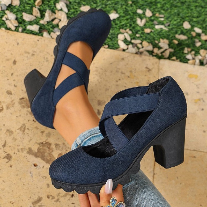 Blue Synthetic Suede