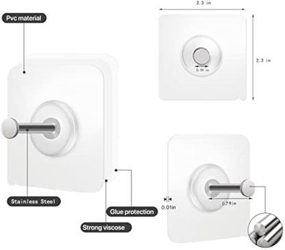 Seamless Adhesive Hooks - Strong & Damage-Free