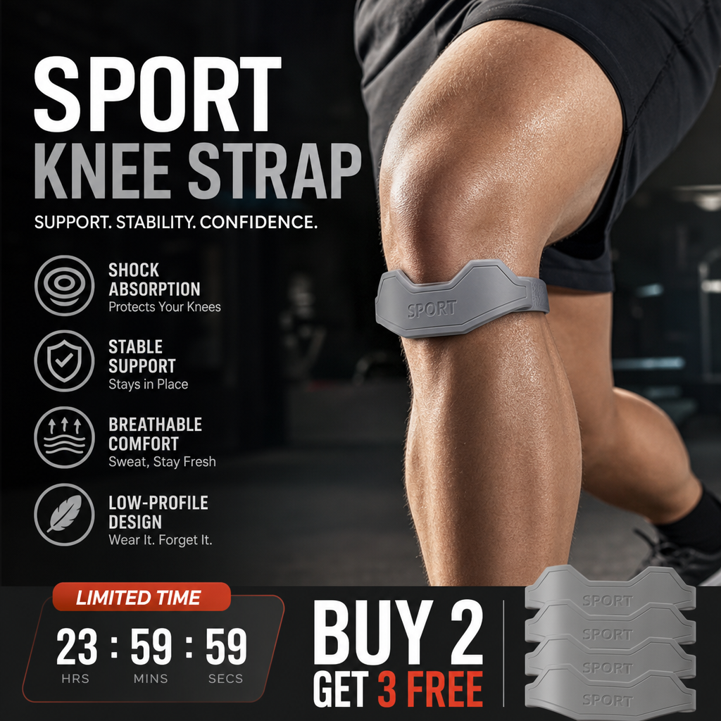 Health Every Day🏃‍♀️Silicone Patellar Tendon Support Strap