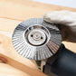 Woodworking angle grinder molding wheel