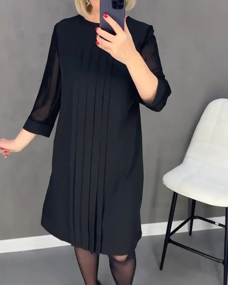 🔥HOT SALE 15.99🔥 – Mid Sleeve Straight Dress