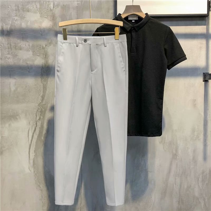 🎁Hot Sale 49% OFF⏳Solid Color Slim Fit Formal Pants