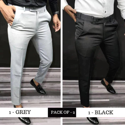 🎁Hot Sale 49% OFF⏳Solid Color Slim Fit Formal Pants