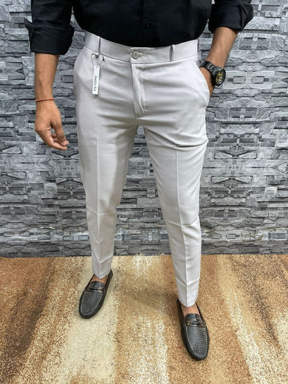 🎁Hot Sale 49% OFF⏳Solid Color Slim Fit Formal Pants